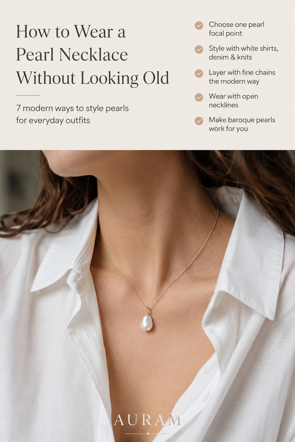 How to Wear a Pearl Necklace Without Looking Old-Fashioned