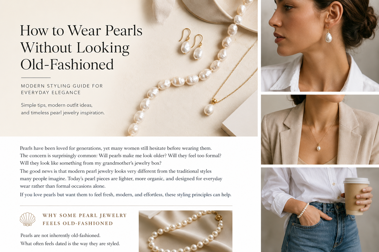 How to Wear Pearls Without Looking Old-Fashioned
