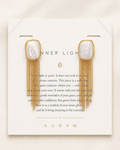 Falling Light Baroque Pearl Tassel Earrings by AURAM with organic pearl drops