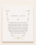 Baroque Pearl Station Necklace by AURAM with organic pearl stations for layering