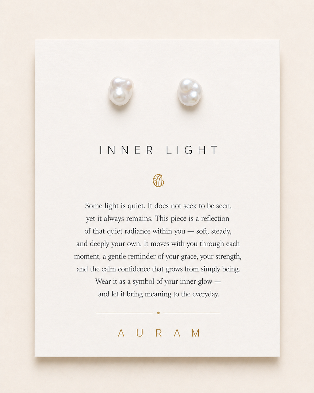 Tiny Pearl Studs by AURAM, minimal everyday pearl stud earrings