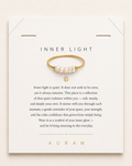 Mini Baroque Pearl Ring by AURAM with naturally irregular pearl detail