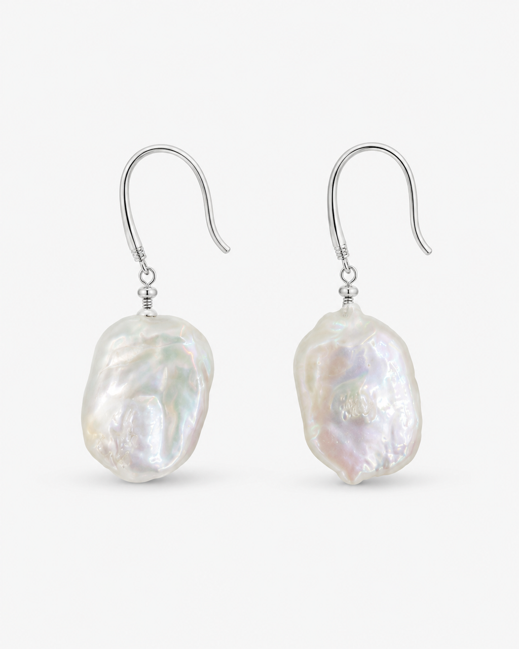 Additional view of Crescent Pearl Earrings by AURAM with moon-inspired pearl styling